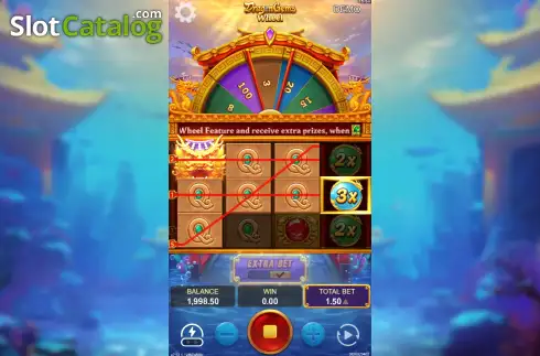 Скрин3. Dragon Gems Wheel слот
