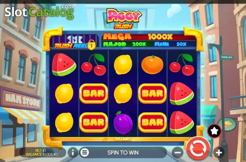Скрин2. Piggy Rush слот