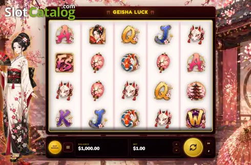 Скрин2. Geisha Luck слот