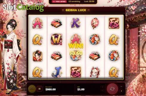 Скрин3. Geisha Luck слот
