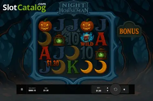 Скрин3. Night of the Horseman слот