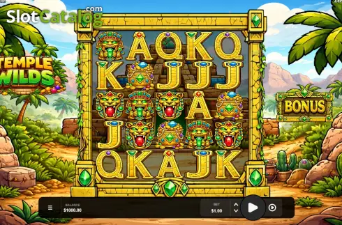 Скрин2. Temple Wilds слот