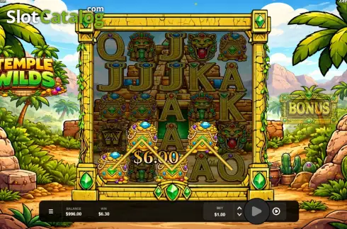 Скрин3. Temple Wilds слот