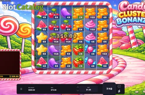 Скрин3. Candy Cluster Bonanza слот