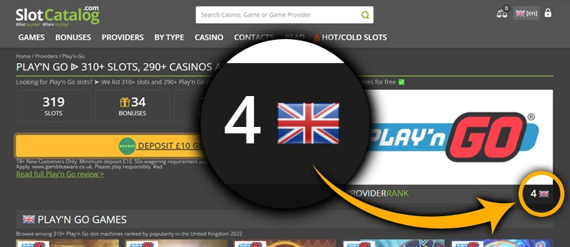 ProviderRank on the games developers pages ProviderRank games developers