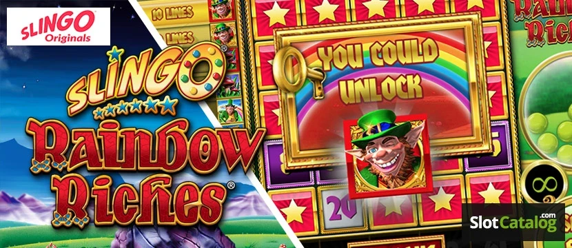 Слинго Радужное богатство Slingo Rainbow Riches Logo