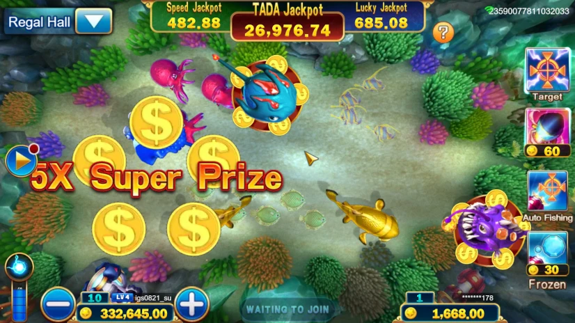 Jackpot Fishing Screen